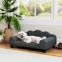 Voir la diapositive 2 : PAWHUT Canapé chien lit pour chien chat design contemporain coquillage dim. 66L x 42l x 28,5H cm gris
