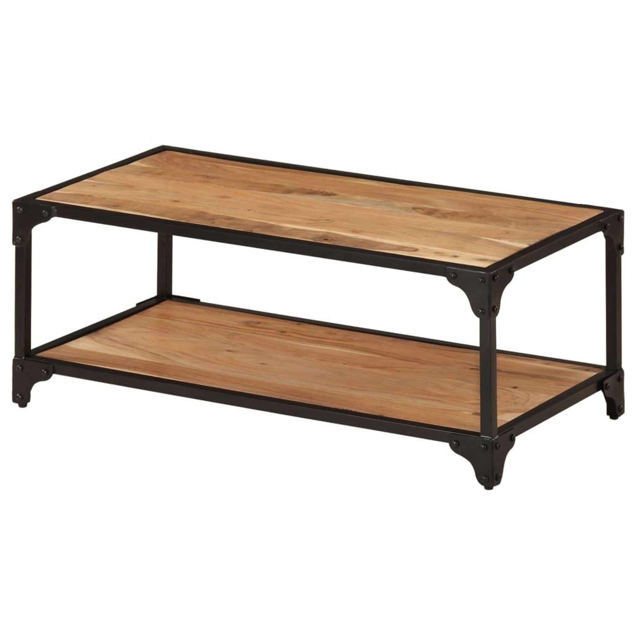 Voir la diapositive 1 : VIDAXL Table basse 90x45x35 cm Bois d'acacia solide