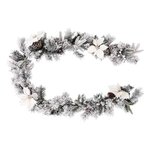 ATMOSPHERA Guirlande de Noël  Floqué  200cm Blanc & Vert