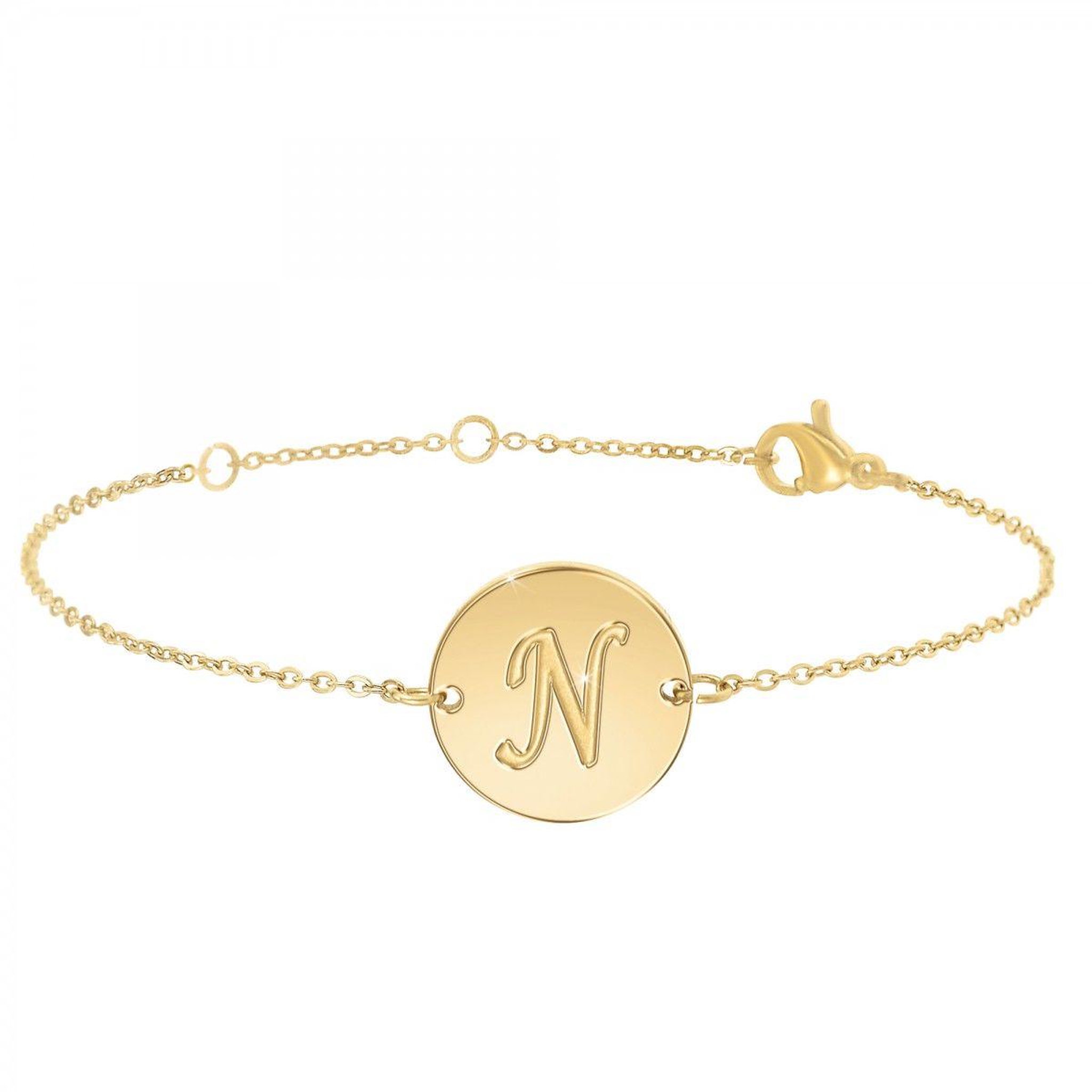 SC BOHEME Bracelet lettre N en acier inoxydable par SC Bohème
