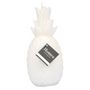 Voir la diapositive 2 : Paris Prix Bougie Déco  Ananas Tropical  20cm Blanc