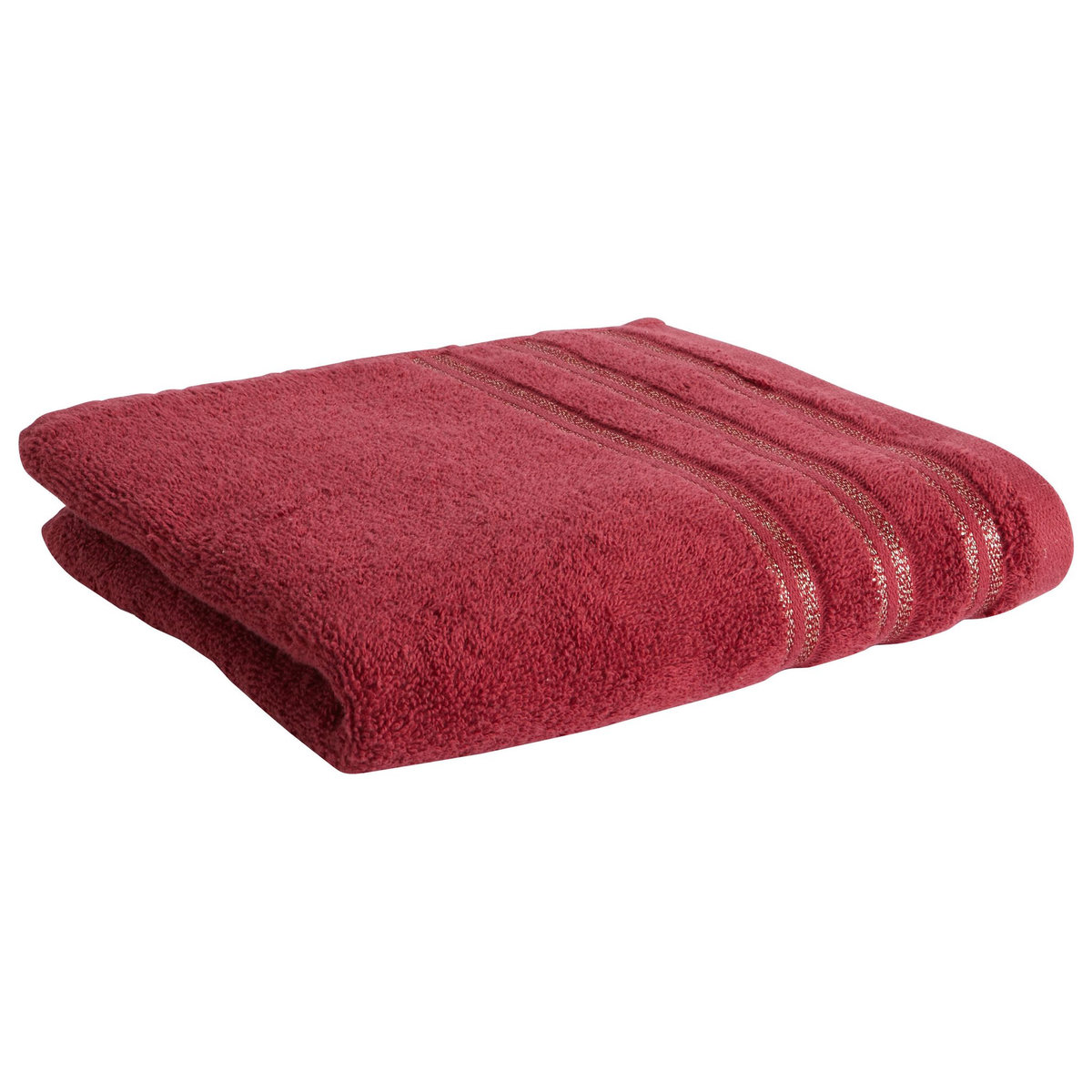 ACTUEL Maxi drap de bain uni en coton liteau Lurex  500G