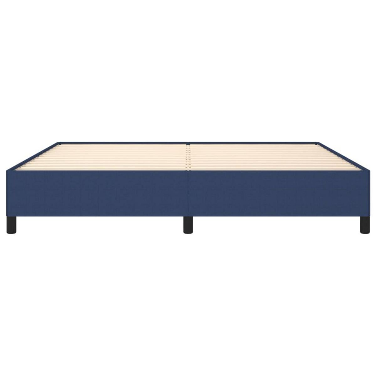 VIDAXL Cadre de lit sans matelas bleu 200x200 cm tissu