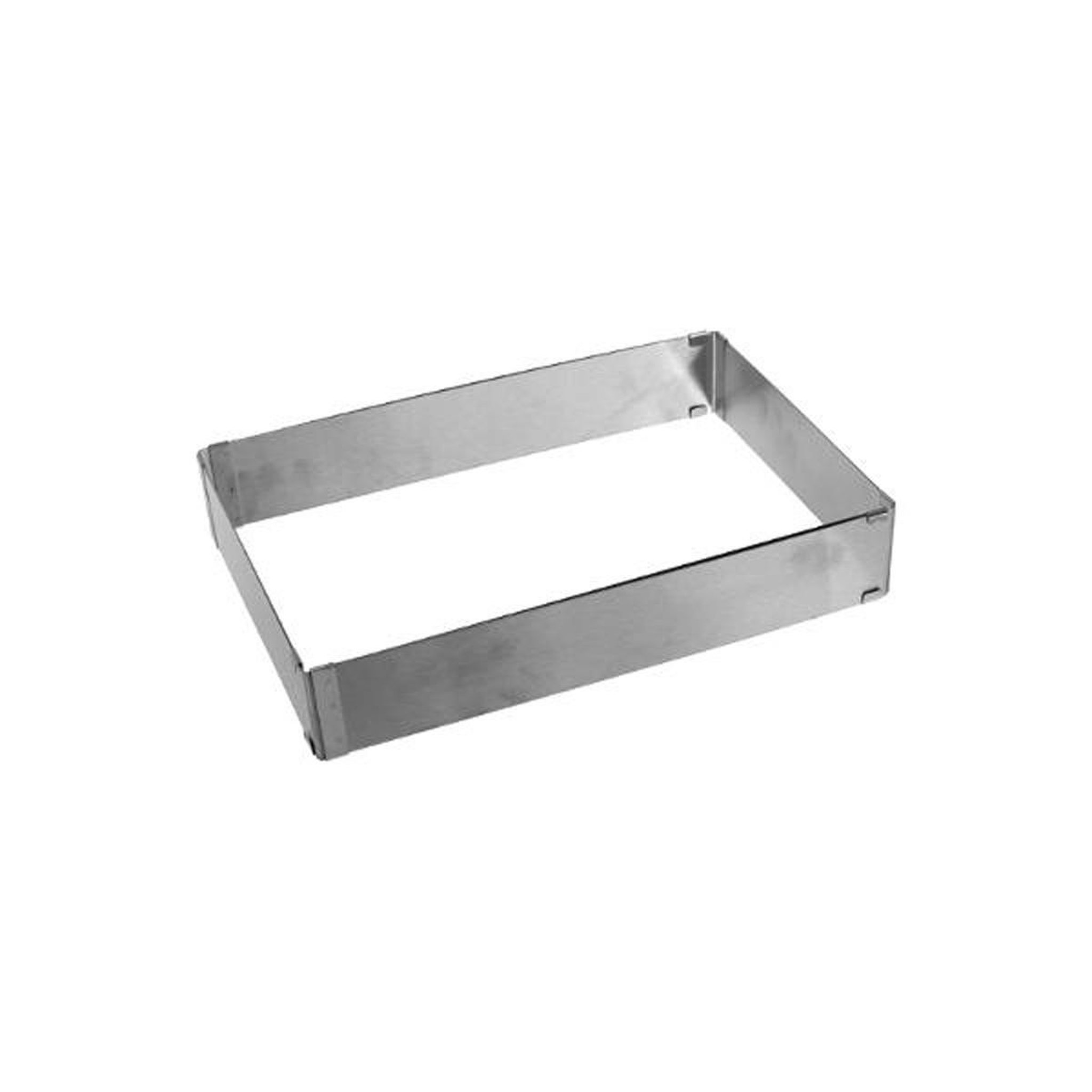 Voir la diapositive 1 : FIVE Cadre à pâtisserie rectangulaire inox  extensible  27cm argent