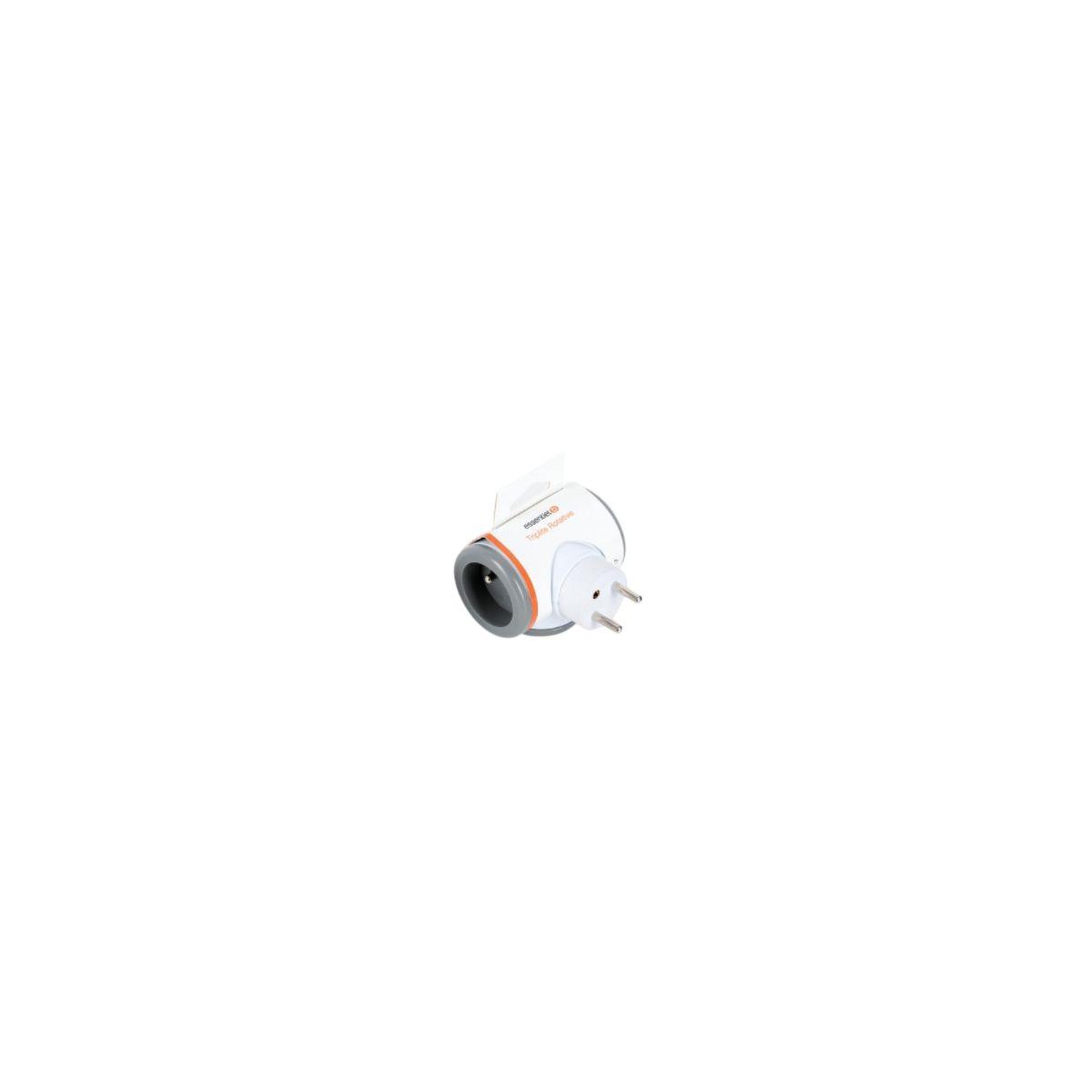 Voir la diapositive 2 : ESSENTIEL B Multiprise 3 prises 16A rotative grise