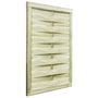 Voir la diapositive 2 : VIDAXL Portillon Bois de pin impregne 100x125 cm Vert