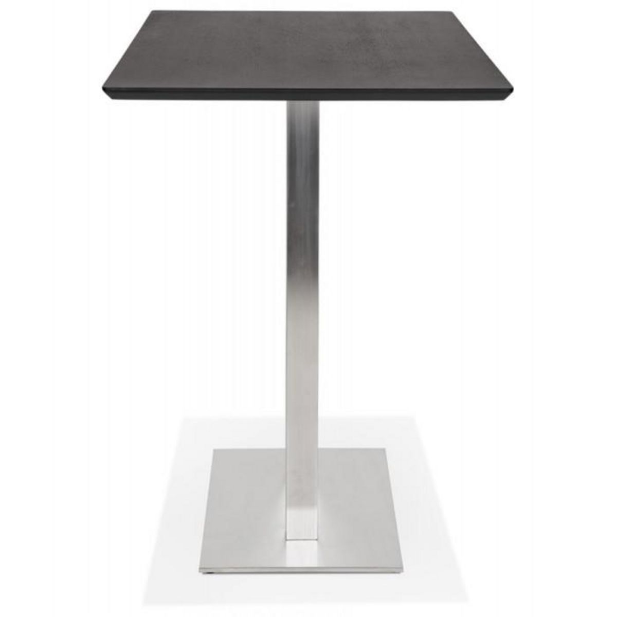 Paris Prix Table Haute Mange-Debout   Pansy  180cm Noir & Argent
