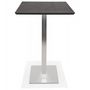 Voir la diapositive 3 : Paris Prix Table Haute Mange-Debout   Pansy  180cm Noir & Argent