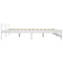 Voir la diapositive 4 : VIDAXL Cadre de lit sans matelas blanc bois de pin massif 160x200 cm