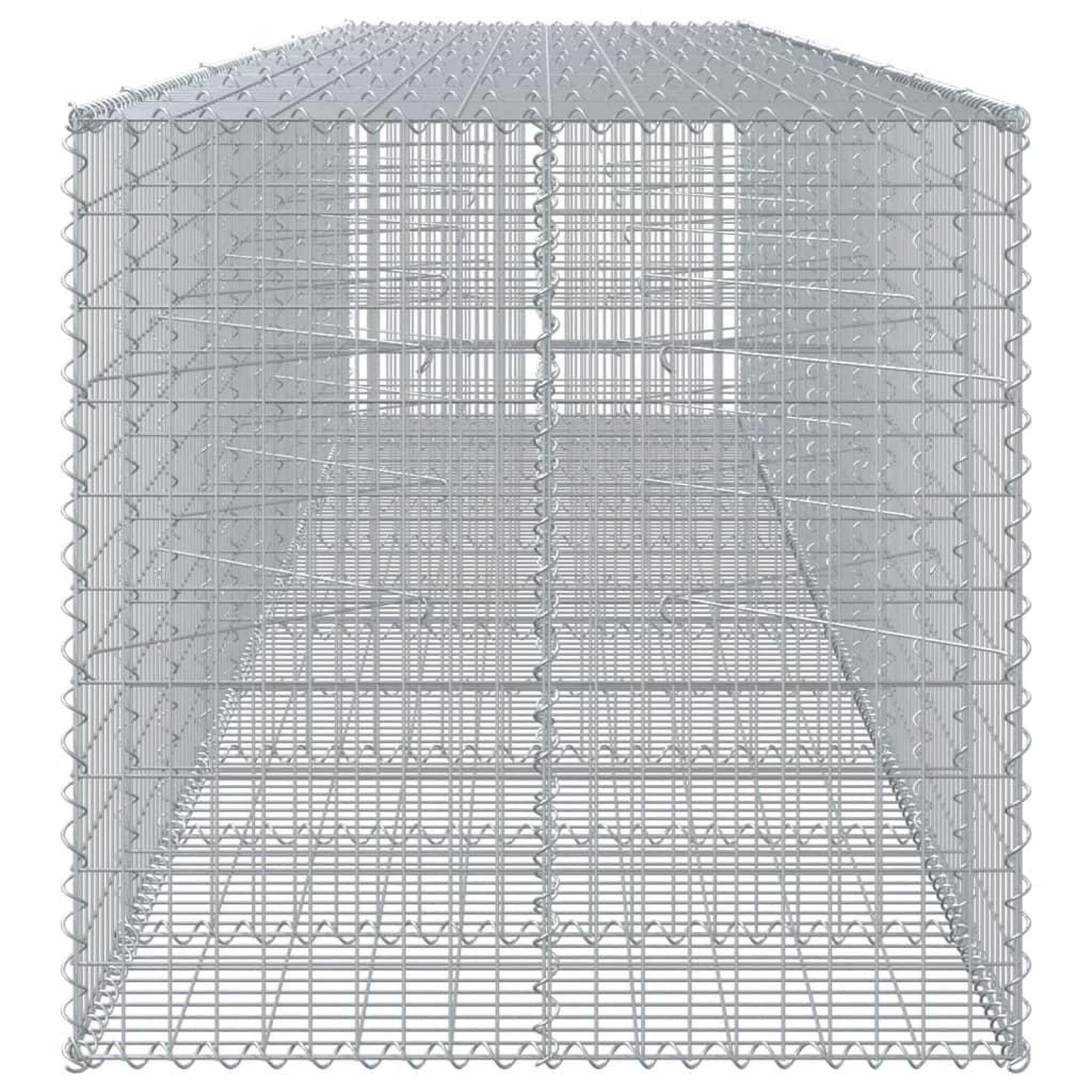Voir la diapositive 4 : VIDAXL Panier gabion avec couvercle 550x100x100 cm fer galvanise