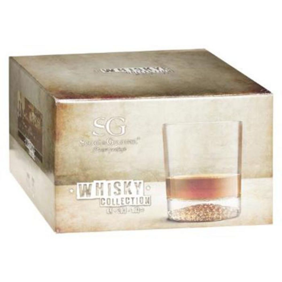 SECRET DE GOURMET Lot de 4 Verres à Whisky  Artico  30cl Transparent