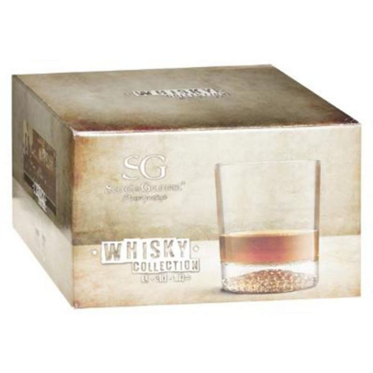 SECRET DE GOURMET Lot de 4 Verres à Whisky  Artico  30cl Transparent