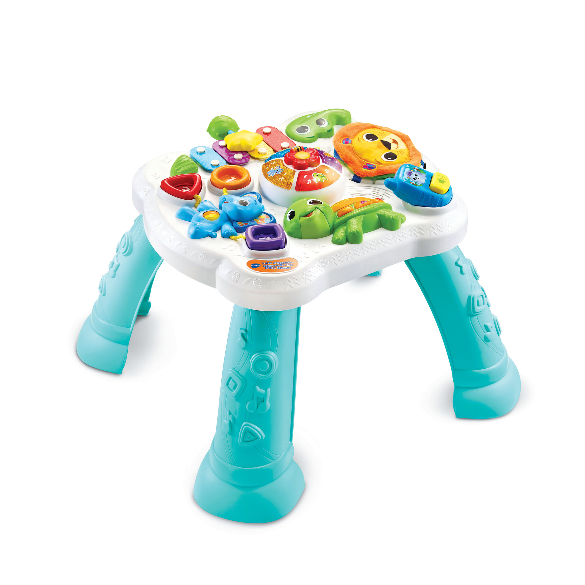 Voir la diapositive 1 : VTECH Table d'activités sensorielle des P'tits loulous
