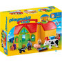 Voir la diapositive 1 : PLAYMOBIL 6962 - 1.2.3 - Ferme transportable avec animaux 