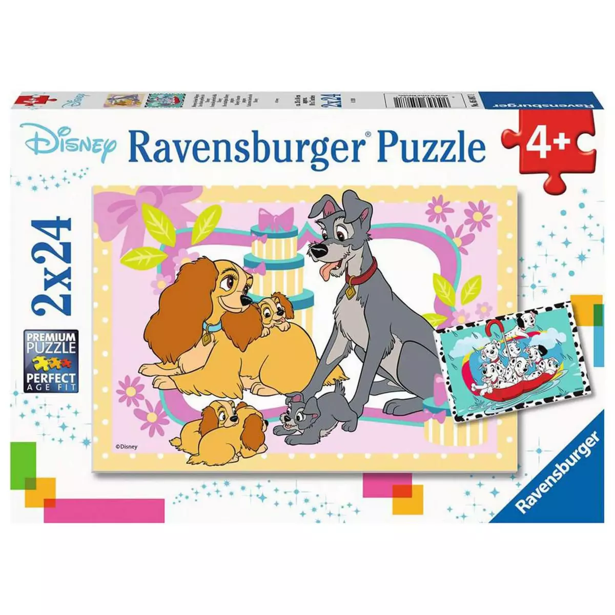 RAVENSBURGER Puzzles 2 x 24 pièces : Les chiots Disney