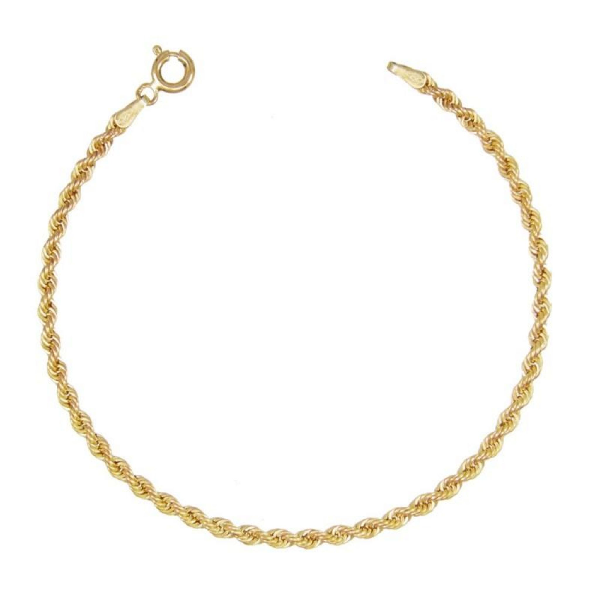 L'ATELIER D'AZUR Bracelet Or 18 Carats 750/000 Maille Corde Jaune - Femme