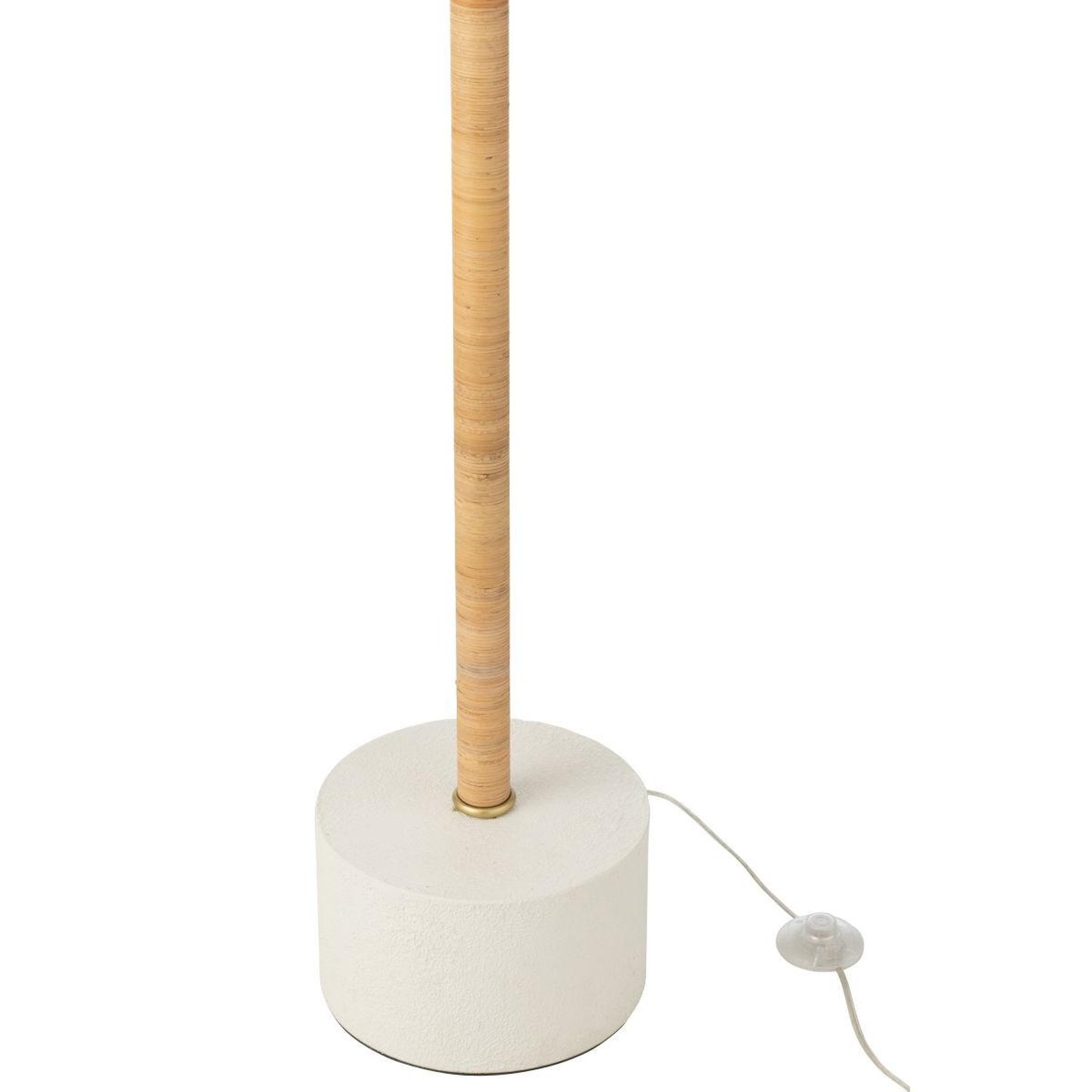 Voir la diapositive 6 : J-LINE Lampadaire cocotier en rotin  canne à sucre  150cm naturel