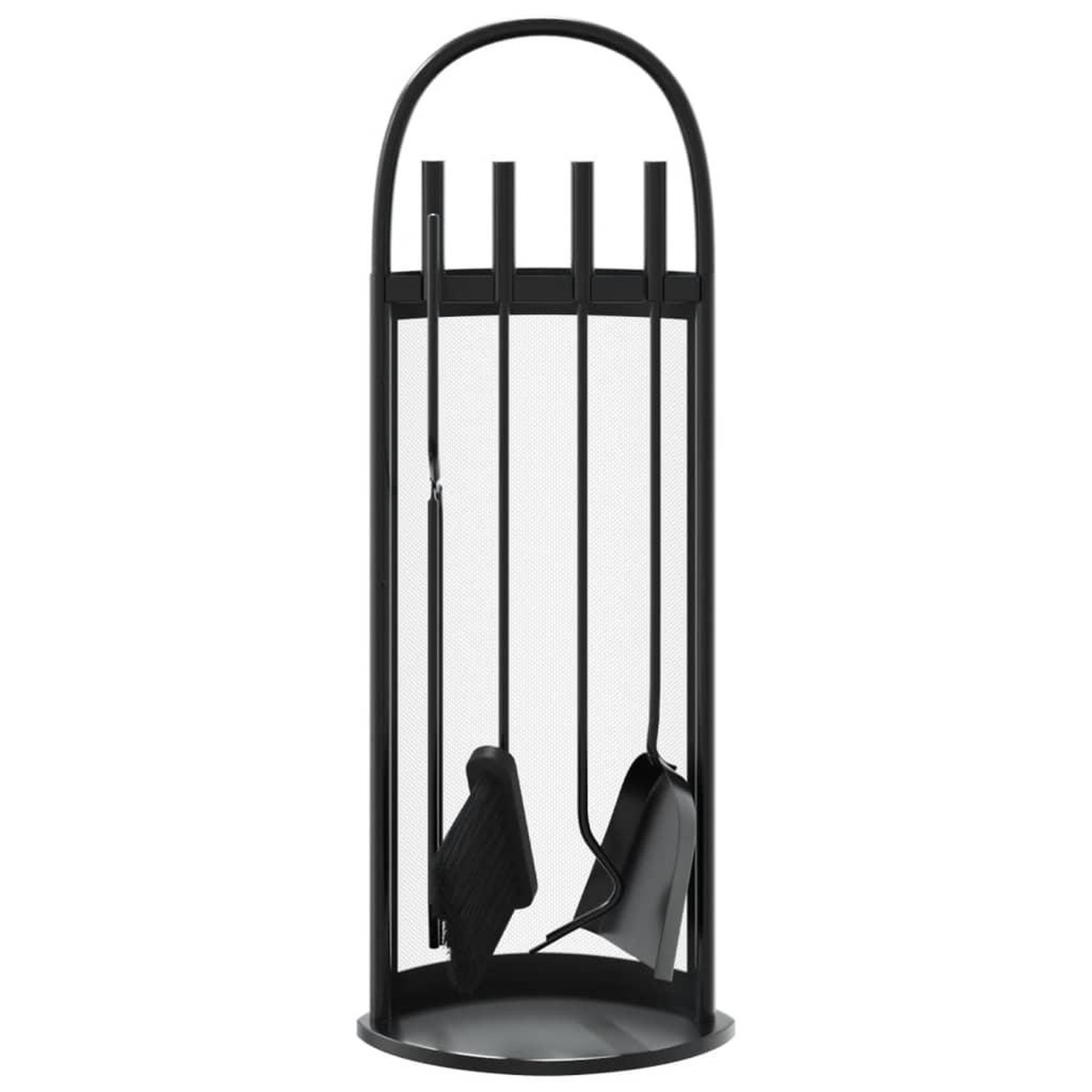 Voir la diapositive 4 : VIDAXL Set d'outils de cheminee 5 pcs 23x15x66 cm acier