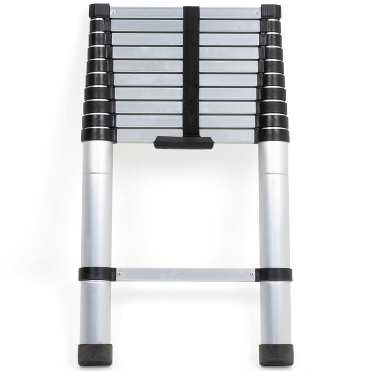 ID MARKET Échelle télescopique en aluminium 3m20 pliable, charge maximale 150kg