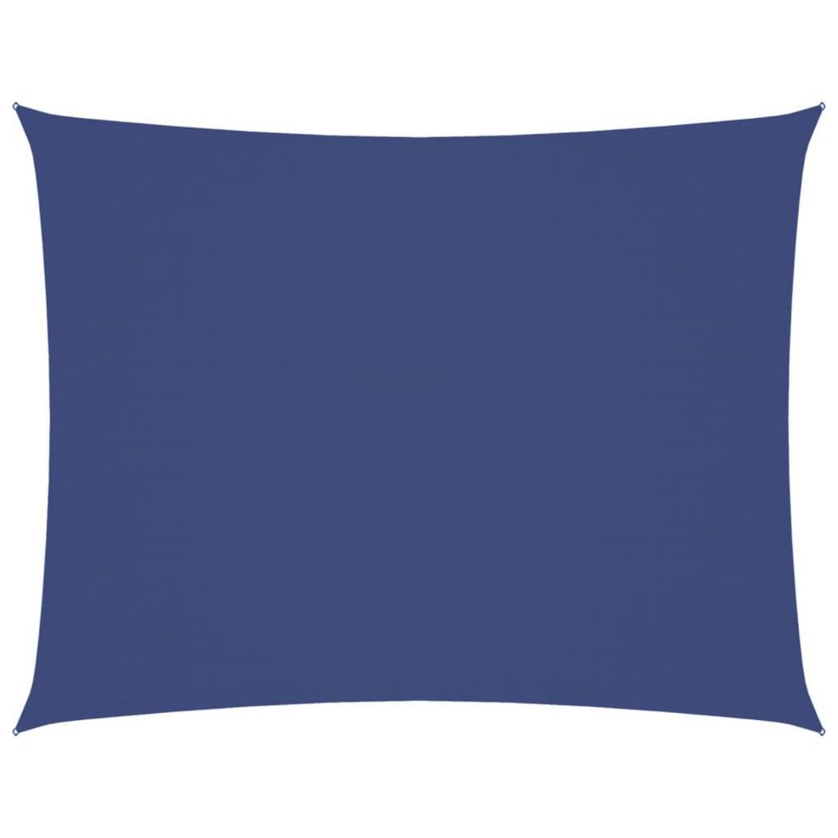 VIDAXL Voile de parasol tissu oxford rectangulaire 3,5x4,5 m bleu