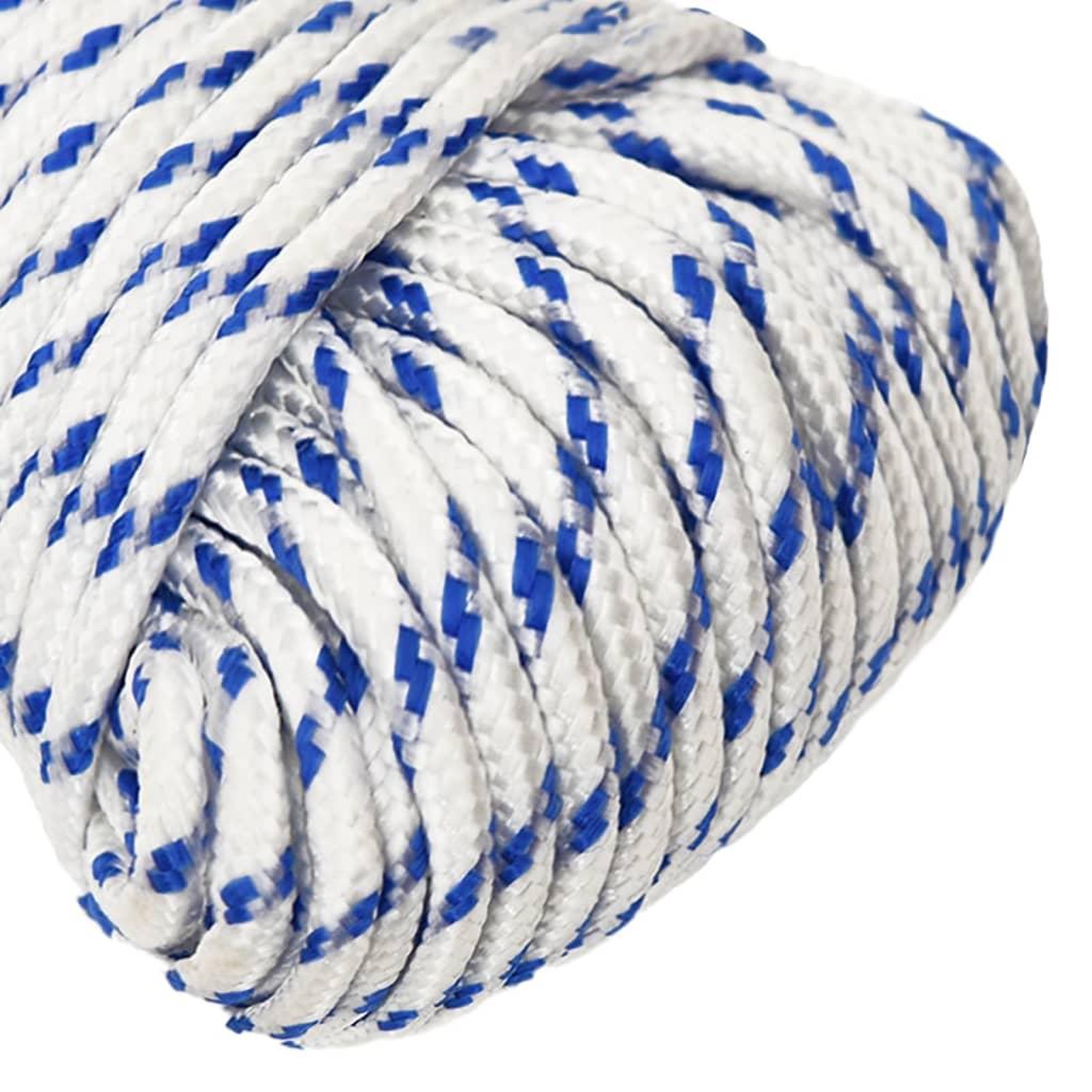 Voir la diapositive 4 : VIDAXL Corde de bateau Blanc 5 mm 50 m Polypropylene