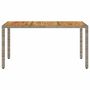 Voir la diapositive 4 : VIDAXL Table de jardin et dessus en bois d'acacia gris resine tressee