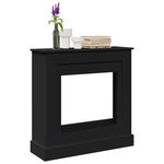VIDAXL Cadre de cheminee noir 90x30x90 cm bois d'ingenierie