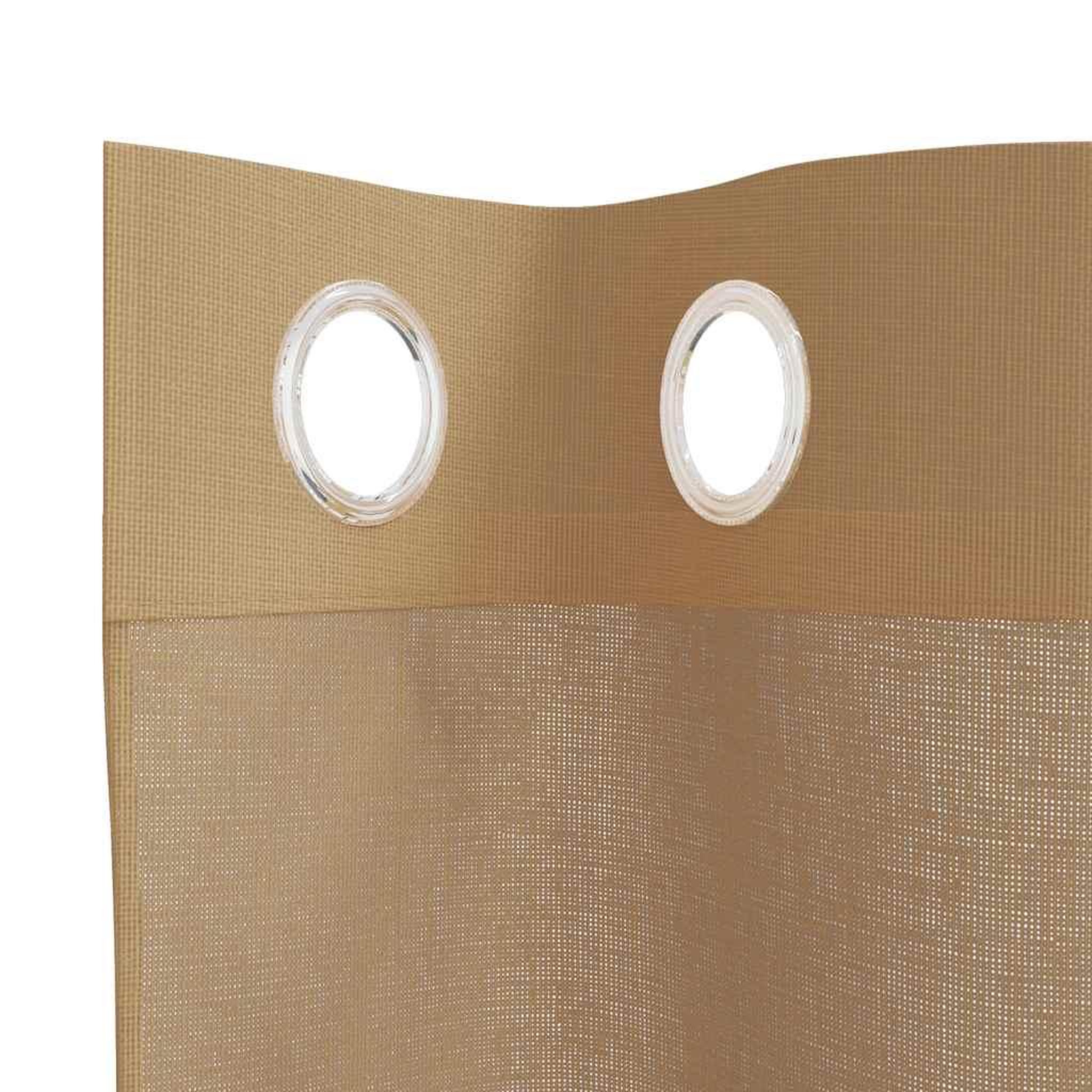 Voir la diapositive 5 : VIDAXL Rideaux en voile avec œillets 2 pcs sable