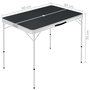 Voir la diapositive 6 : VIDAXL Table de camping pliable avec 2 bancs Aluminium Gris