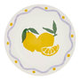 Voir la diapositive 1 : SECRET DE GOURMET Lot de 6 Assiettes à Dessert  Citron  19cm Multicolore