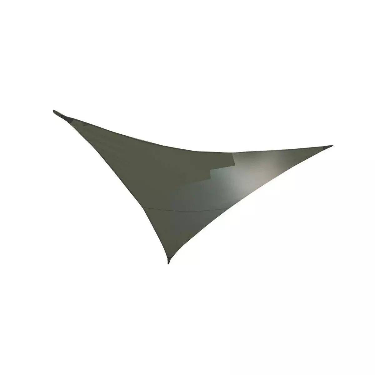 Jardiline Voile d'ombrage triangulaire SERENITY - 3,60 x 3,60 x 3,60 m - Kaki - Jardiline