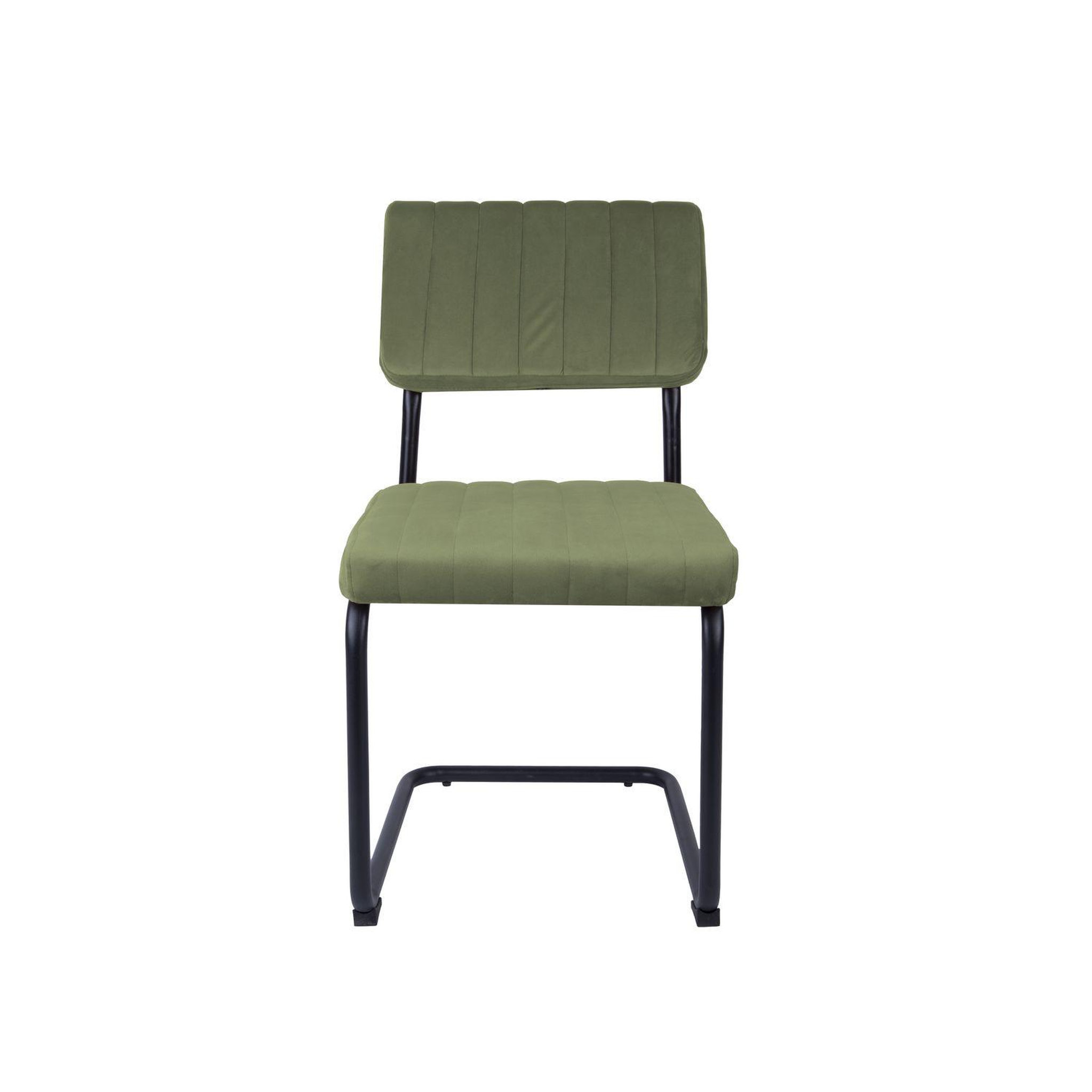 Voir la diapositive 2 : Leitmotiv 2 Chaises cantilevers design velours Keen
