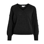 Vila Pull  Femme Vila Tuli. Coloris disponibles : Noir