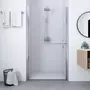 VIDAXL Porte de douche verre trempe 81x195 cm