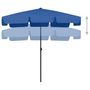 Voir la diapositive 3 : VIDAXL Parasol de plage bleu azure 200x125 cm