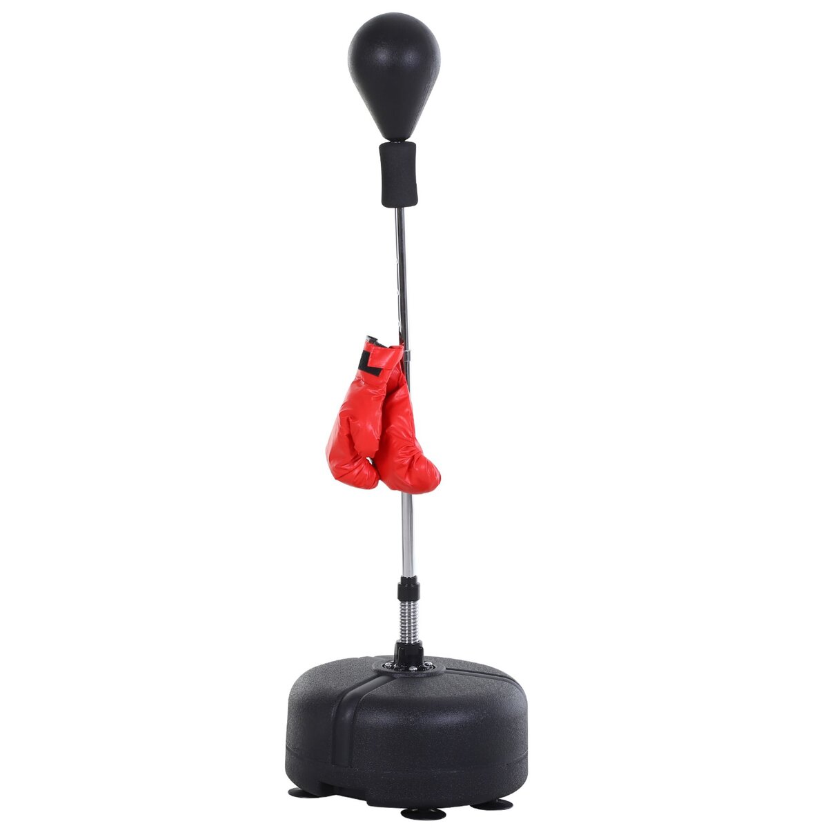 HOMCOM Sac de frappe boxe sur pied punching ball autoportant adulte enfant  H1,65 m cibles