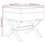 Voir la diapositive 6 : VIDAXL Tabouret de rangement 45x45x49 cm lin