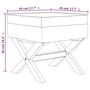 Voir la diapositive 6 : VIDAXL Tabouret de rangement 45x45x49 cm lin