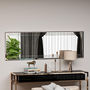 Voir la diapositive 3 : Habitat et Jardin Miroir en bois  Buhem  - 40 x 120 cm - Blanc