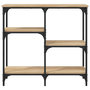Voir la diapositive 4 : VIDAXL Table console chene sonoma 80x29x75 cm bois d'ingenierie