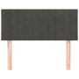 Voir la diapositive 3 : VIDAXL Tete de lit Gris fonce 80x5x78/88 cm Velours