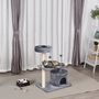 Voir la diapositive 4 : PAWHUT Arbre à chats griffoir sisal naturel centre d'activités niche plateformes jeu boule suspendue et à ressort gris