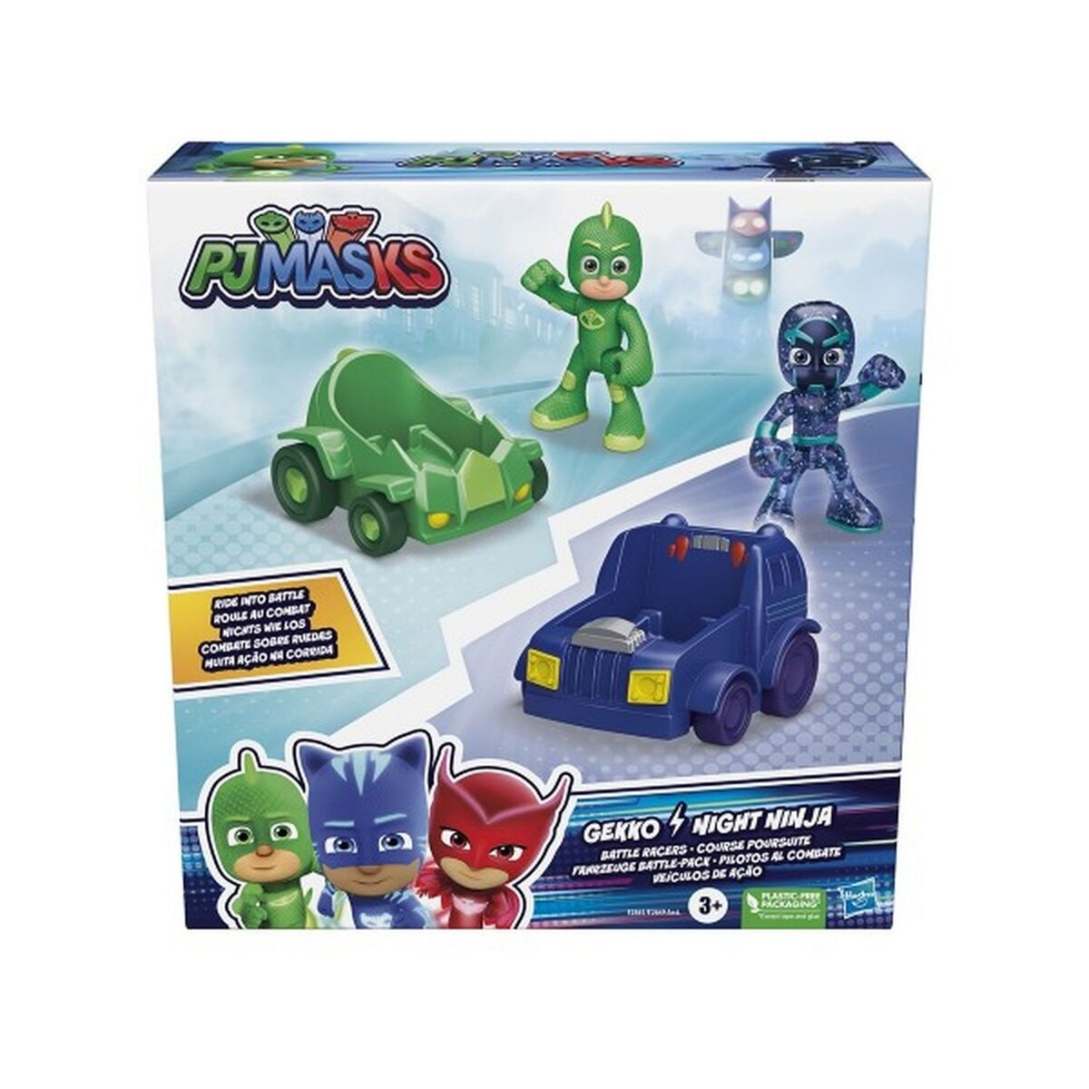 HASBRO Pyjamasques Course Poursuite Gekko contre Night Ninja
