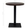 Voir la diapositive 6 : VIDAXL Table de bistro MDF et acier Rond 60 x 75 cm Frene fonce