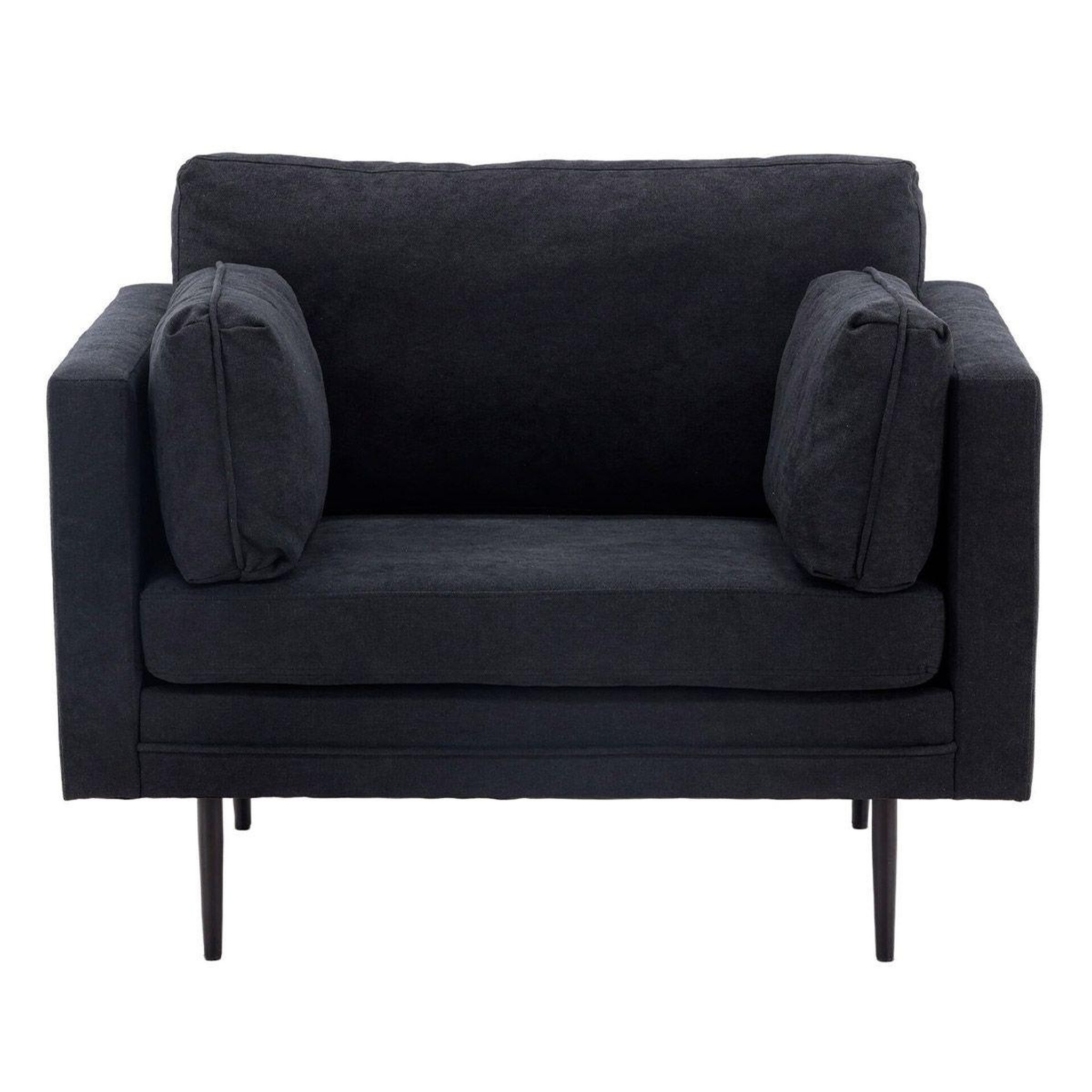Paris Prix Fauteuil design en tissu  boom  110cm noir