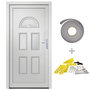 Voir la diapositive 2 : VIDAXL Porte d'entree Blanc 98x208 cm PVC