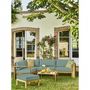 Voir la diapositive 2 : BOCARNEA Salon de jardin en bois d'Acacia FSC - 6 personnes - Levata - Vert d'eau