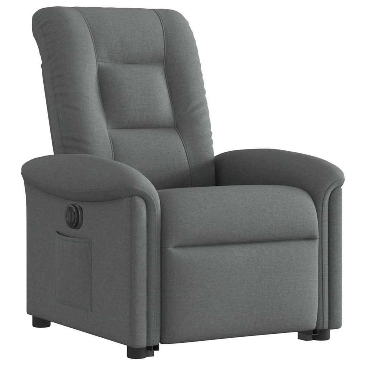 VIDAXL Fauteuil inclinable electrique gris fonce tissu