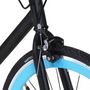 Voir la diapositive 4 : VIDAXL Vélo à pignon fixe noir et bleu 700c 51 cm