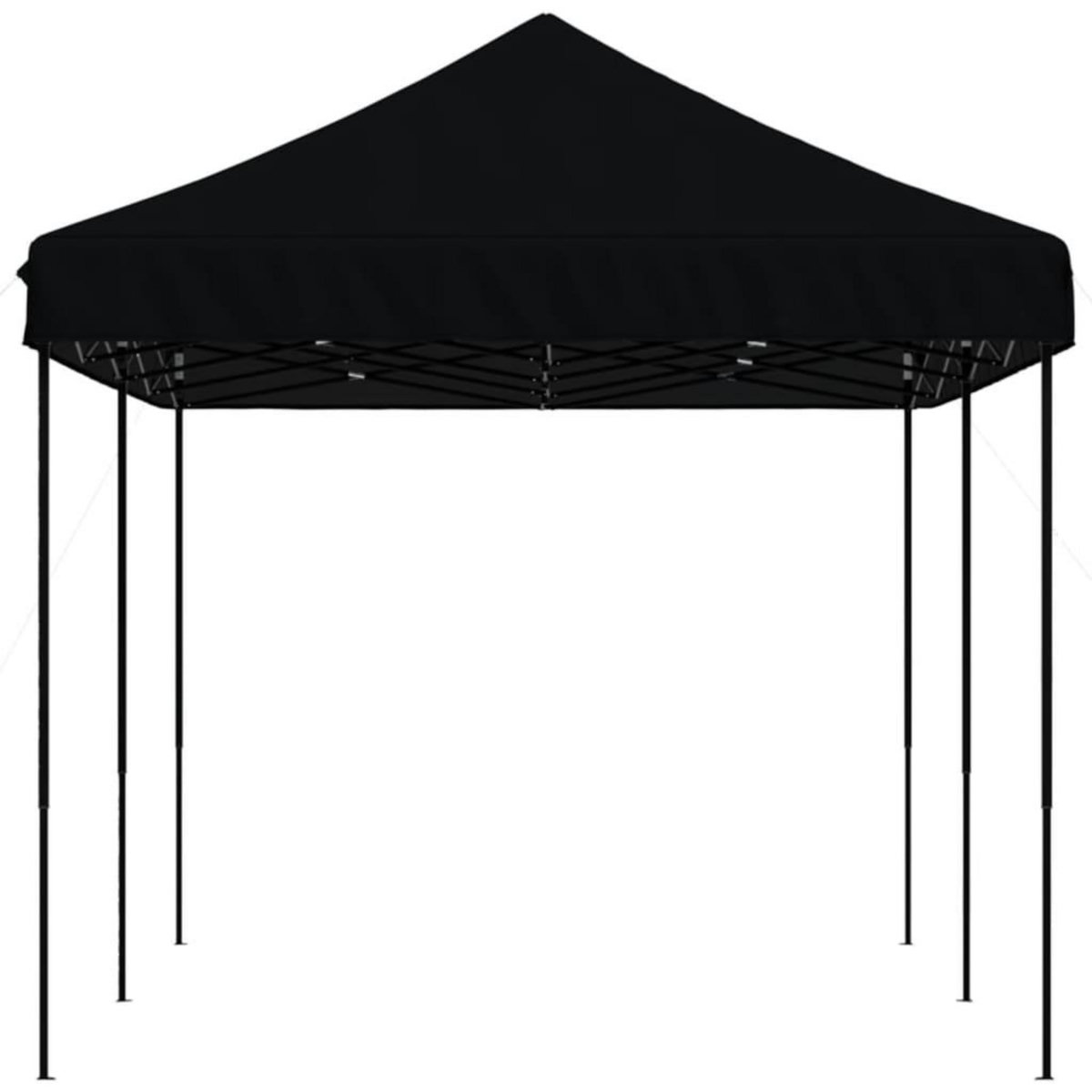 VIDAXL Tente de reception pliable escamotable noir 580x292x315 cm